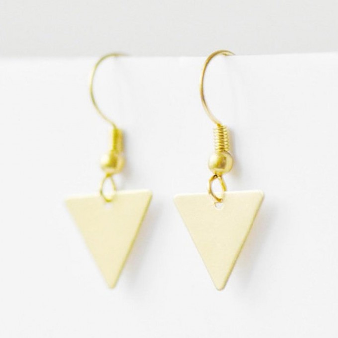 nahili OHRRINGE "simple geo" bronze Ohrschmuck (Brisuren oder Haken)