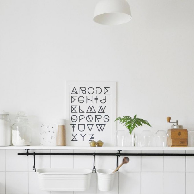 nahili A3 ARTPRINT / POSTER "geometrical ABC" abstrakte Grafik Kunst - Druck