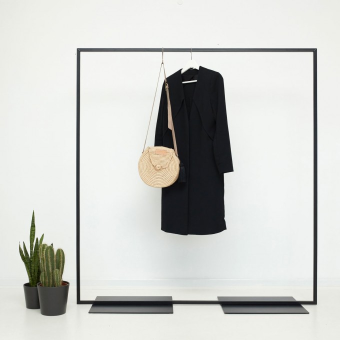 various Industrial Design Kleiderständer - skandinavisch geschweisst & schwarz pulverbeschichtet - Garderobenständer SIMPLE LOVE