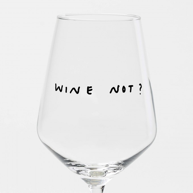 "Wine Not" Weinglas by Johanna Schwarzer × selekkt