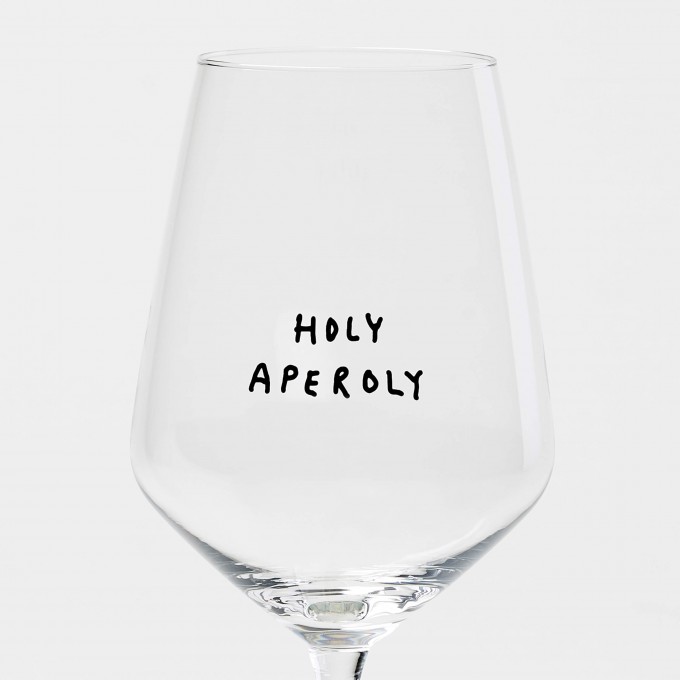"Holy Aperoly" Weinglas by Johanna Schwarzer × selekkt