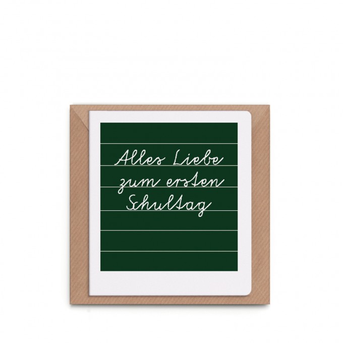 sonst noch was? - Grußkarte "Alles Liebe zum ersten Schultag"