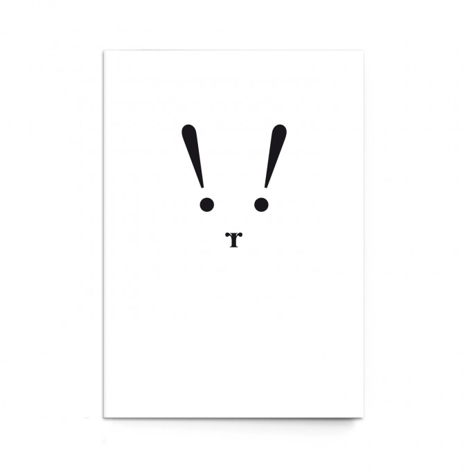 sonst noch was? Postkarte "Typo-Hase"