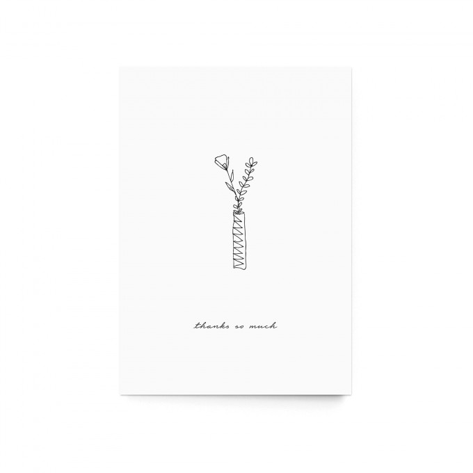 sonst noch was? - Postkarte "thanks so much"