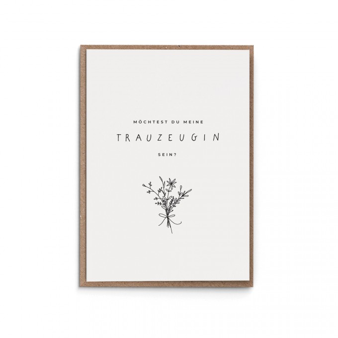 sonst noch was? Grußkarte "Trauzeugin"