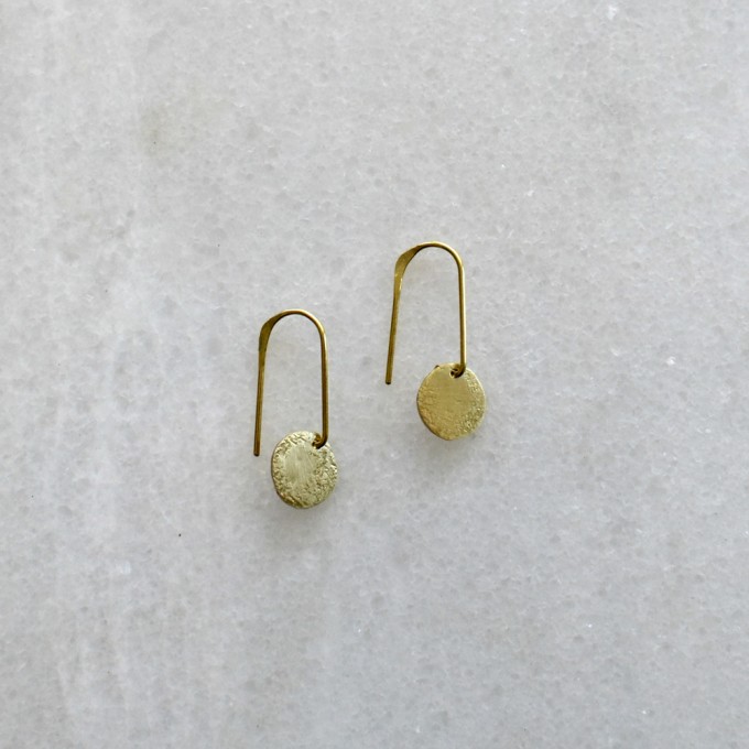 Gudbling // Minimalistische Kreis Ohrringe