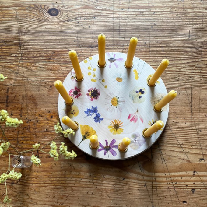 madeva Holzliebe Geburtstagsring Blumen