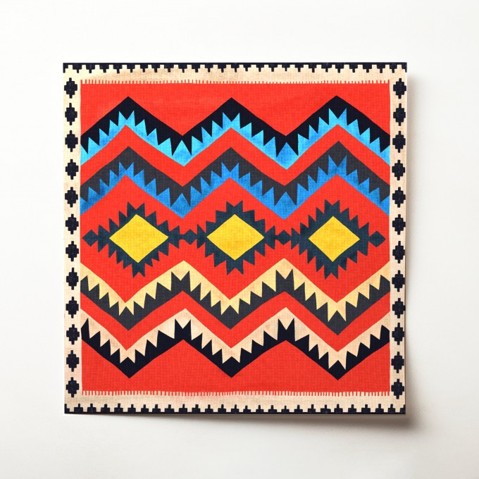 Pattern Kunstdruck / Gicléeprint / Kilim Classic rot
