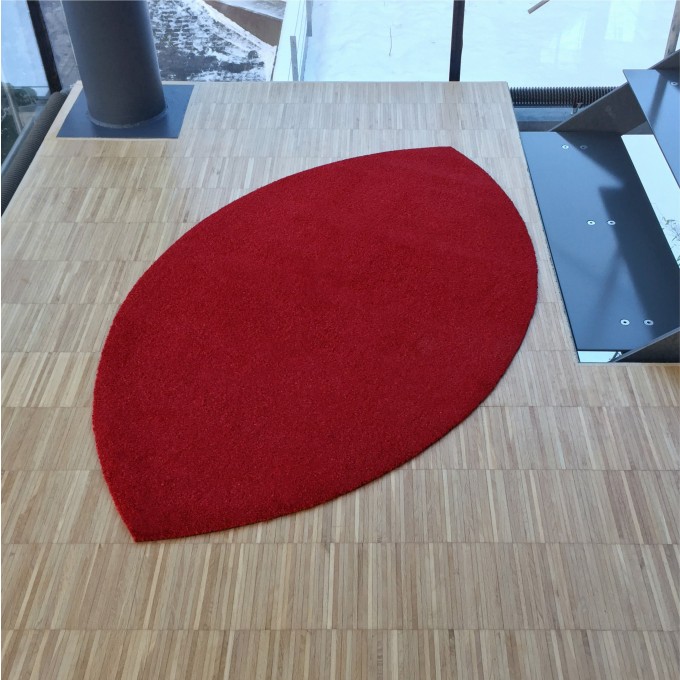 Keilbach Fußmatte leaf 145x85cm,  nur 9 mm dick, rutschsicherer und strapazierfähiger PVC-Rücken, UV-beständige Polyamid Faser