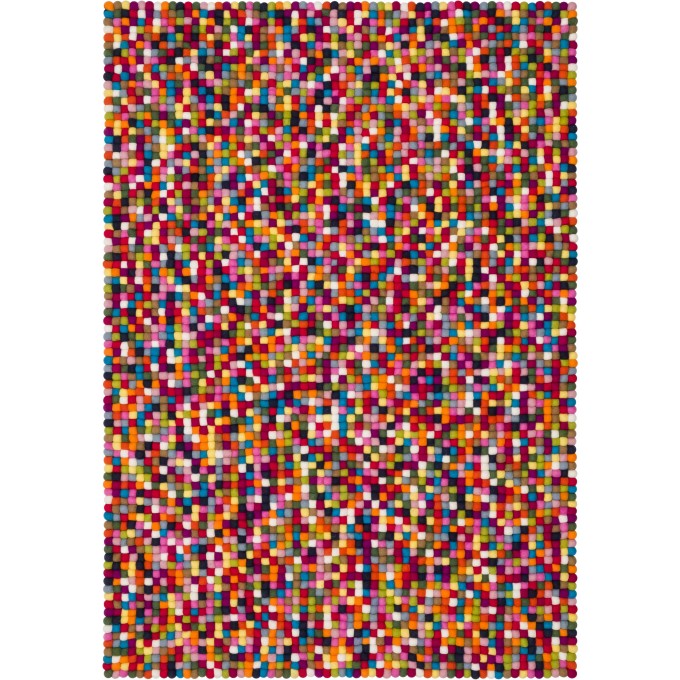 myfelt Filzkugelteppich Lotte rechteckig