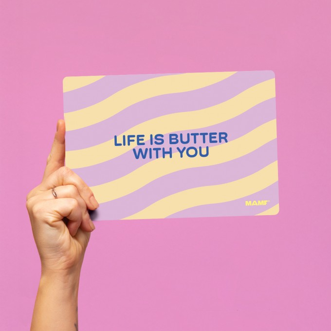 MAMF® "Life is Butter With You" Frühstücksbrettchen
