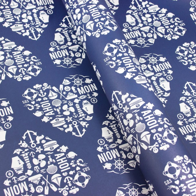 Bow & Hummingbird Maritimes Geschenkpapier "Nordisch by Heart"