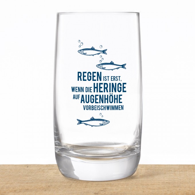 Bow & Hummingbird Kristallglas "Regen ist ..."