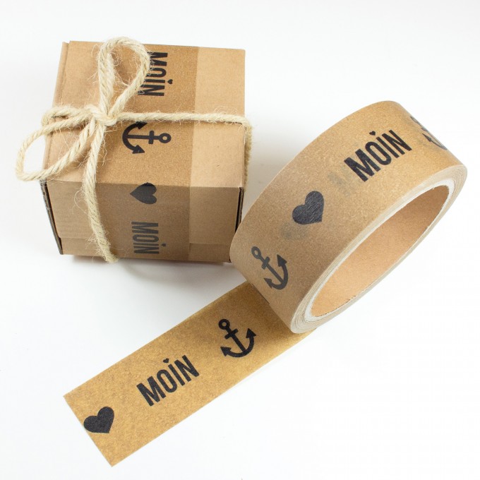 Bow & Hummingbird Papierklebeband Moin-Anker-Herz