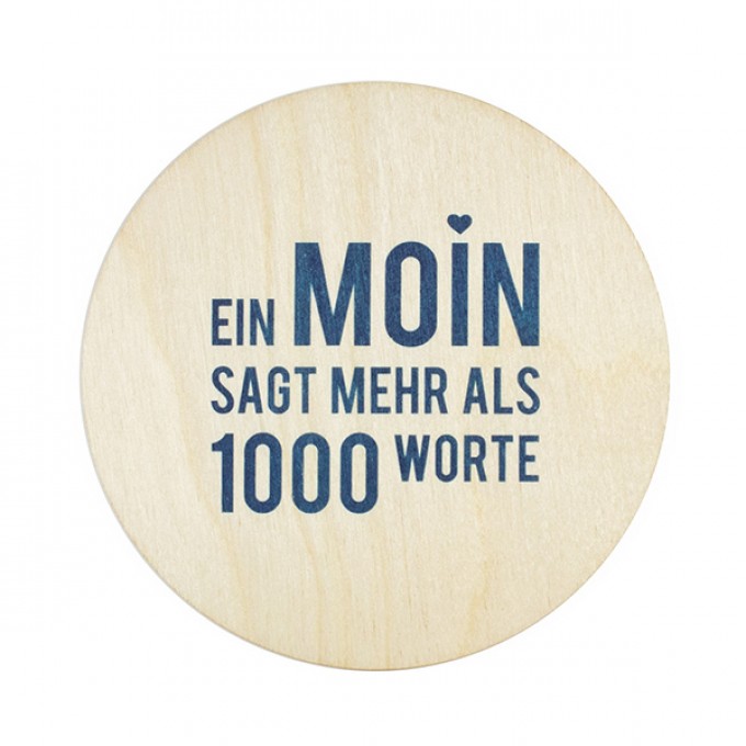 Bow & Hummingbird Untersetzer "Ein Moin sagt mehr ..." (4 Stück)