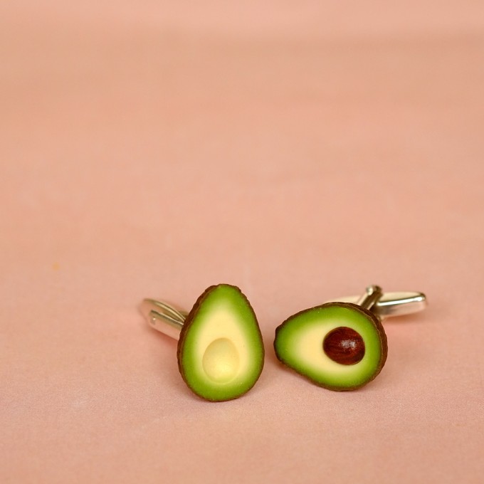 minischmidt miniGARTEN Avocado Manschettenknöpfe