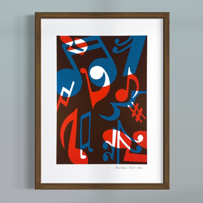 Print now - Riot later ● Out of tune IV Siebdruck