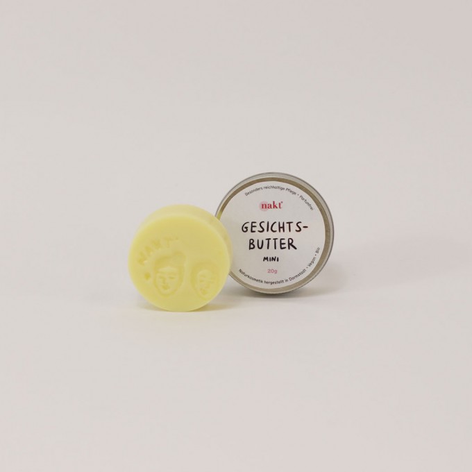 nakt® Travel Size • Gesichtsbutter in fester Form | Mini
