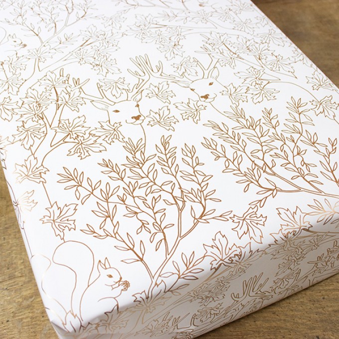 Bow & Hummingbird Geschenkpapier Deep Forest