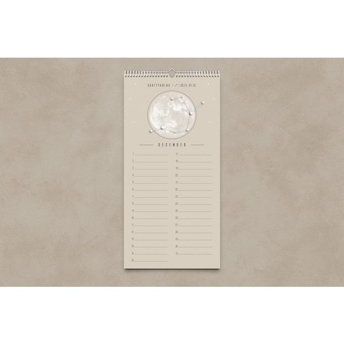 Ewiger Kalender Boho Beige // ShellyCreates