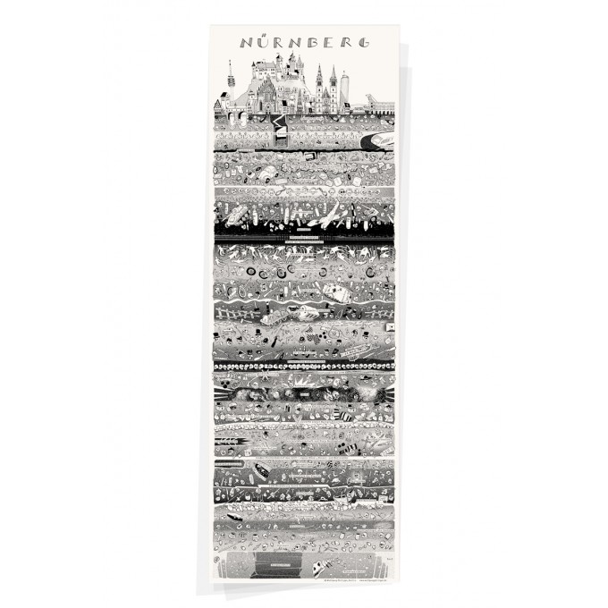 Wolfgang Philippi NÜRNBERG PLAKAT 30x88 cm
