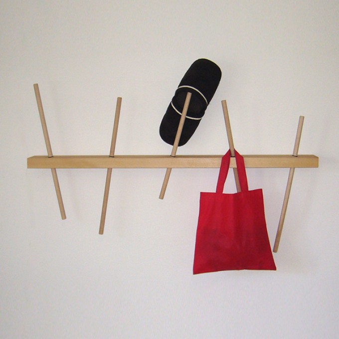 onlydesign, Garderobe "Micado", Kleinmöbel für Flur, Kleiderhacken.