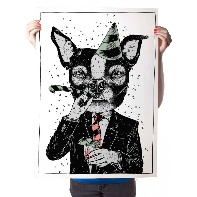 Martin Krusche – Poster »Partyanimal«, 50x70cm