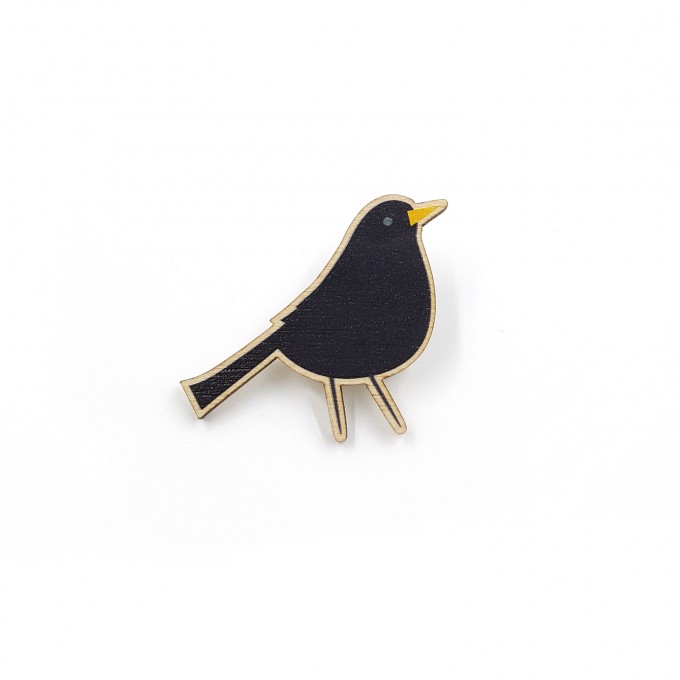 sonst noch was? Holz Pin "Amsel"