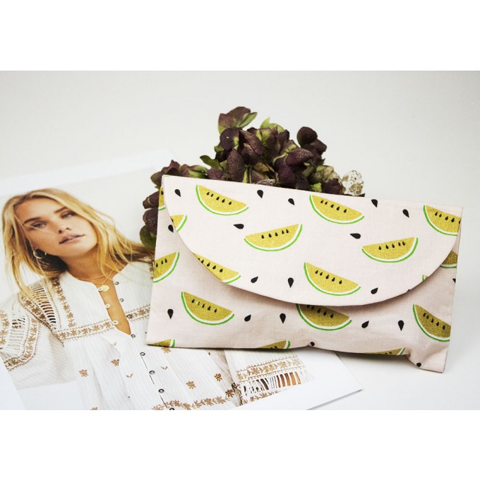nathys_illustration Schminktäschchen "pink melon" 
