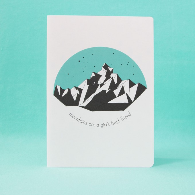 polypodium / Notizheft - A5 - mountains are a girl's best friend