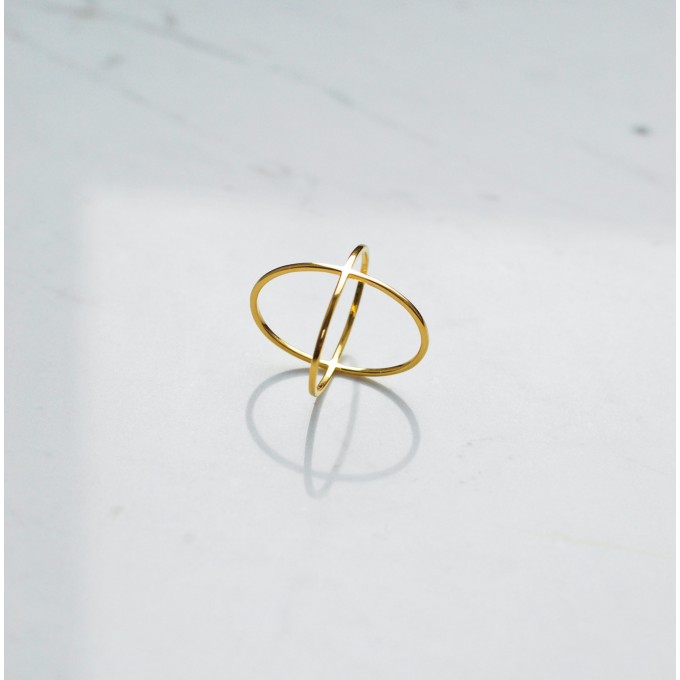 iloveblossom CROSSING OVER Ring // gold