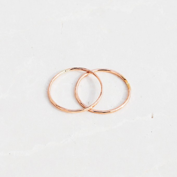 iloveblossom DELICATE FLOWER RING // rosé gold
