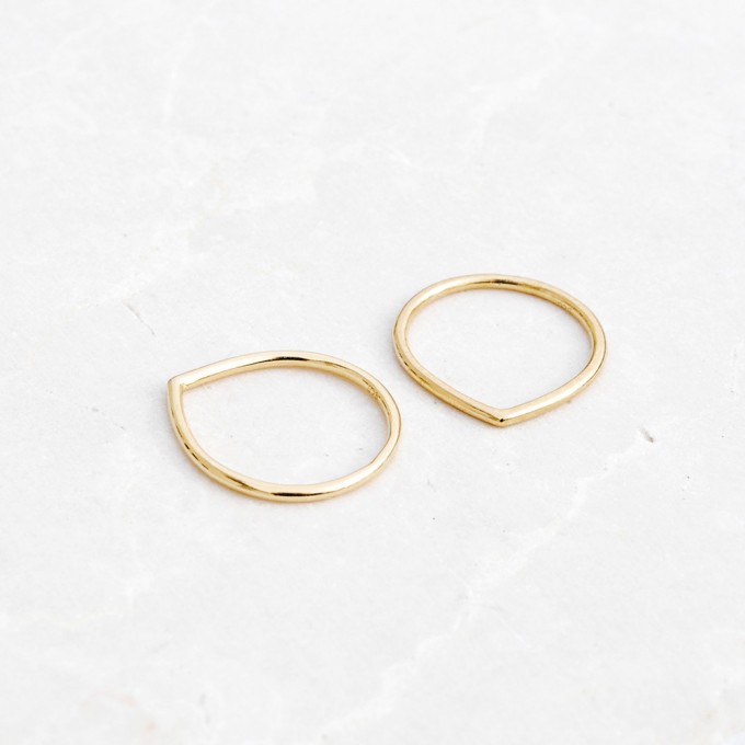 iloveblossom FUN WITH GEOMETRY RING // drop // gold