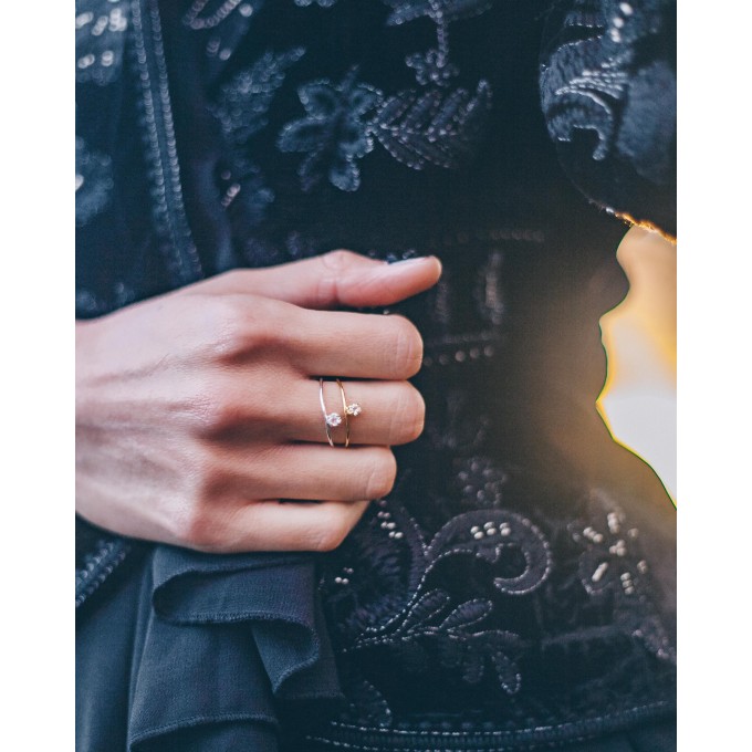 iloveblossom ICE DROP BABY RING // silber