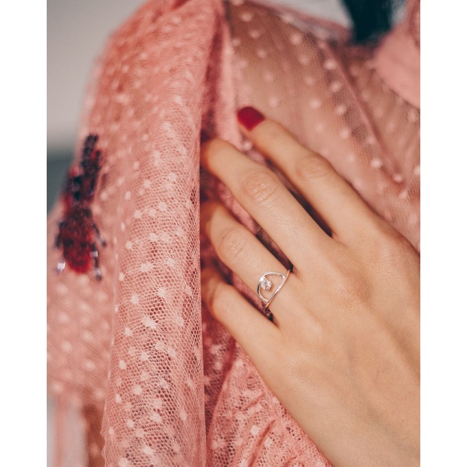 iloveblossom ICE DROP RING // silber