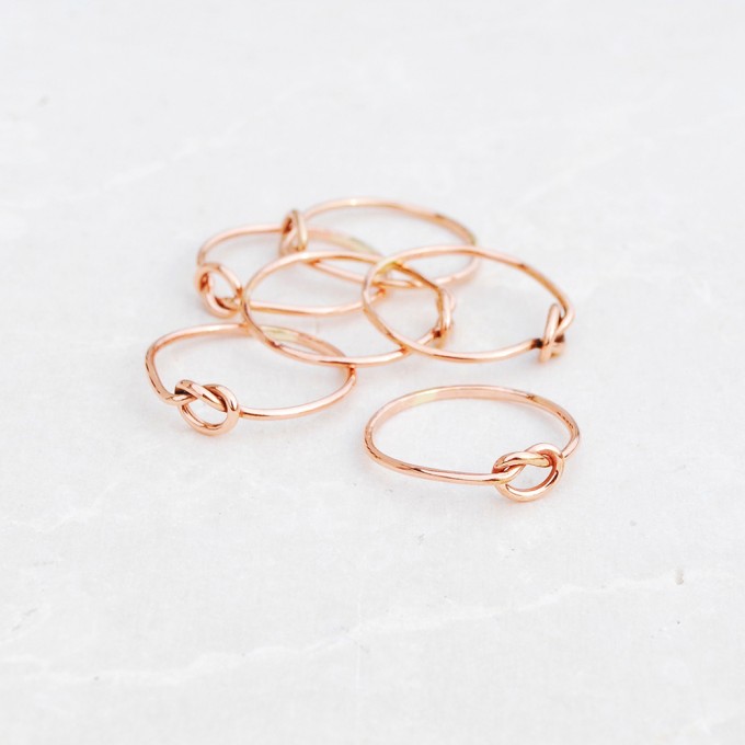 iloveblossom KNOTS OF LOVE RING // fine rosé gold