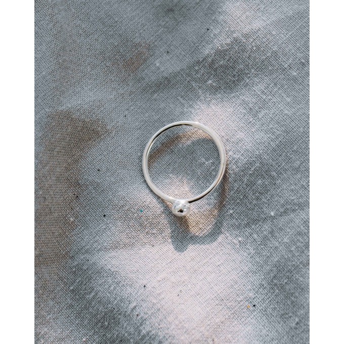iloveblossom PEBBLE RING // silber