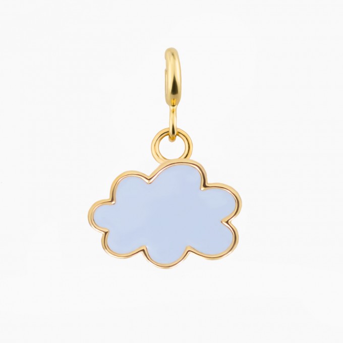 Wolke Charm Anhänger aus Gold Vermeil | Paeoni Colors
