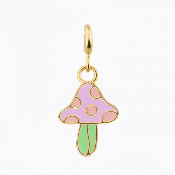 Pilz Charm Anhänger aus Gold Vermeil | Paeoni Colors