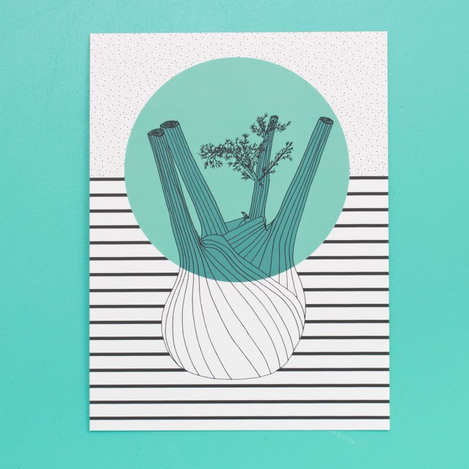 polypodium / Print - Fenchel - 15 cm x 20 cm - A5