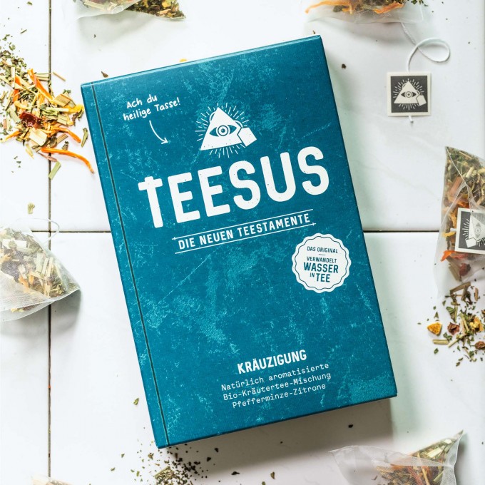 TEESUS Kräuzigung – Bio-Kräutertee-Mischung Pfefferminze-Zitrone (natürlich aromatisiert)