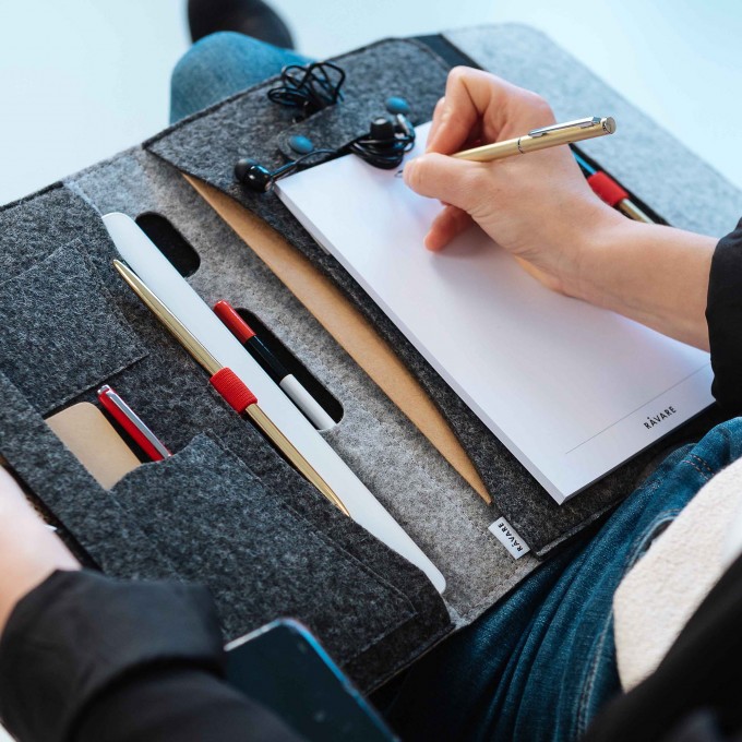 RÅVARE 11" Tablet-Organizer im skandinavischen Stil aus Filz, funktionales A5-Businessetui