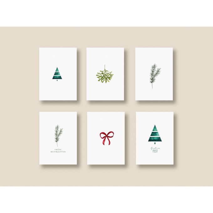 Weihnachtskarten Set 2 - SANS.