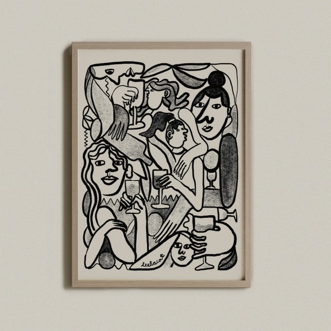 Print "Six women" – A4 – Eva Dietrich