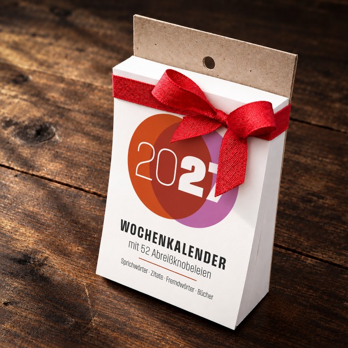 Rätsel-Wochenkalender 2027 – 52 Knobeleien zu Sprichwörtern, Büchern, Zitaten & Fremdwörtern // sperlingb.design