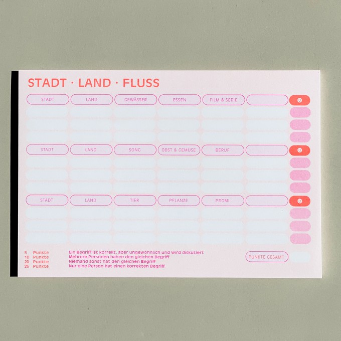 Stadt Land Fluss Abreißblock – HERR & FRAU RIO