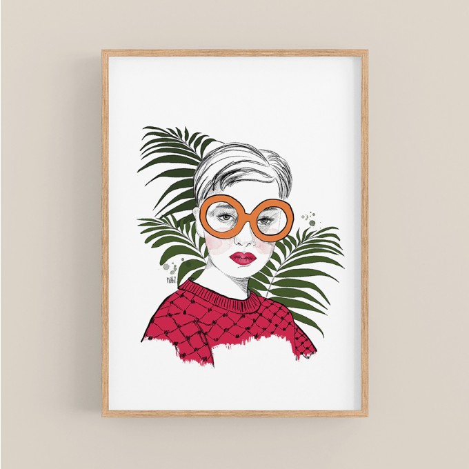 nathys_illustration - "stay unique darling" DINA4 Druck/ Poster/ Illustration