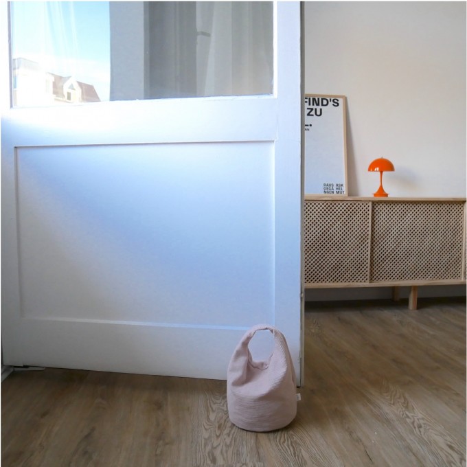 Türstopper rosa "Cotton Candy Cordulino" mit waschbarem Bezug von stop!t