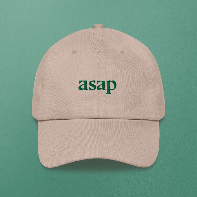 ASAP, as smooth as possible Cap, beige – studio ciao 