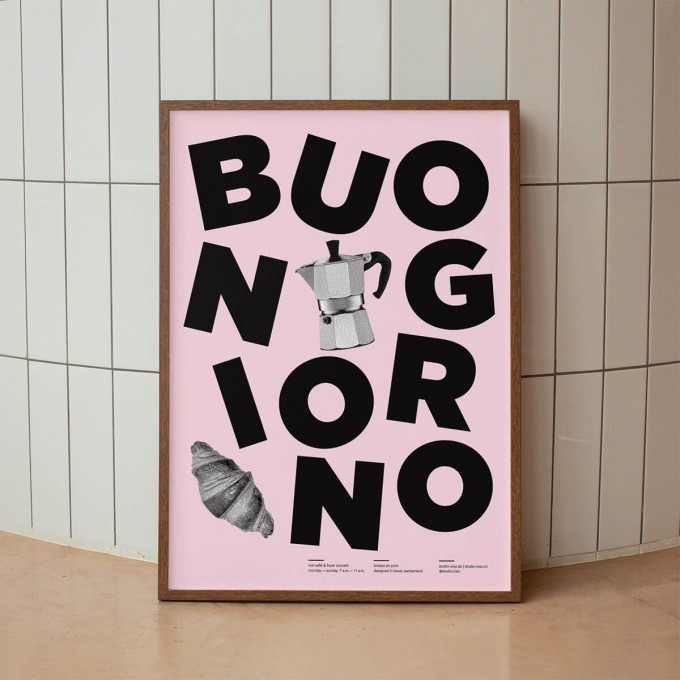 BUONGIORNO Plakat, A3 – studio ciao